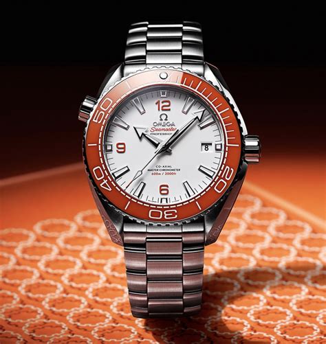 omega seamaster 600m orange bezel|omega seamaster planet ocean chronometer.